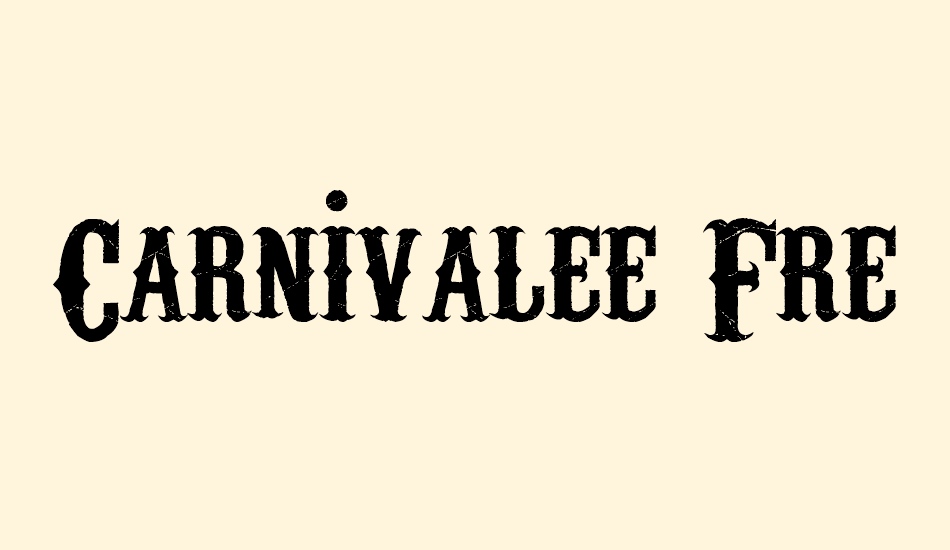 carnivalee-freakshow font big