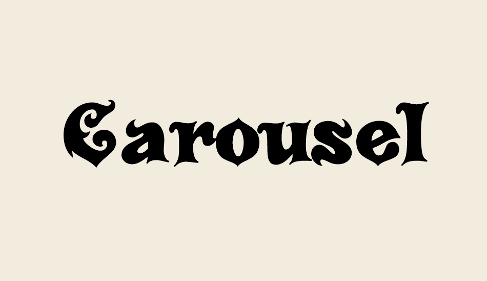 carousel font big