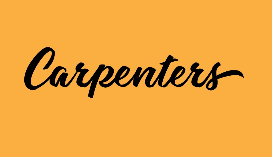 carpenters-personal-use font big