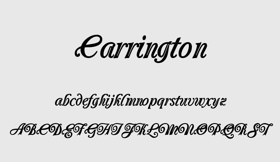 carrington font