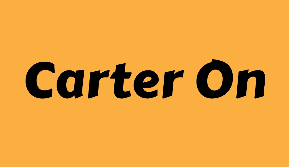 carter-one font big