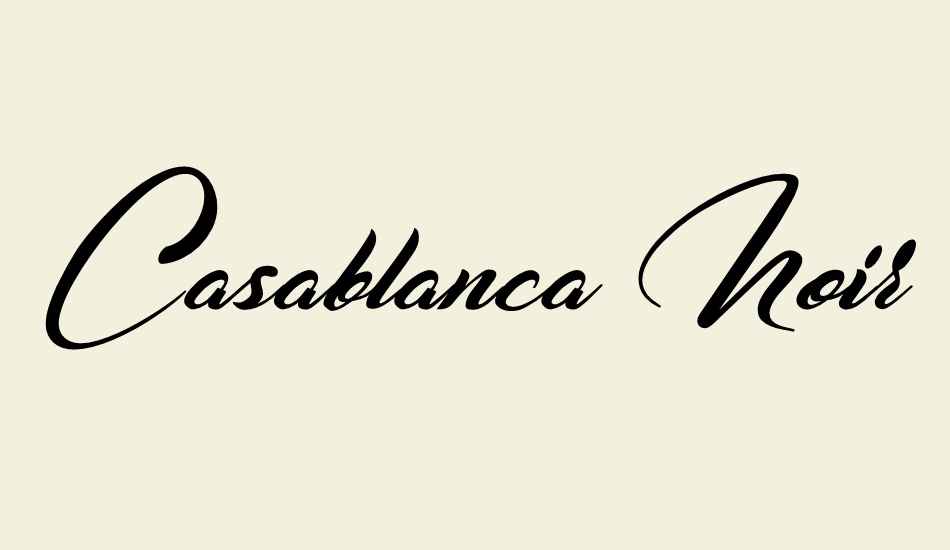 casablanca-noir-personal-use font big