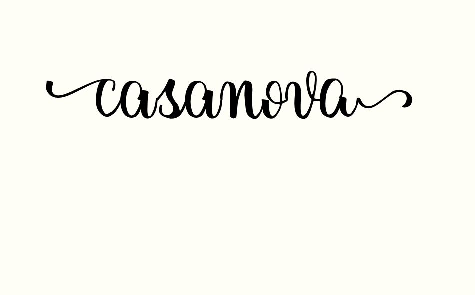 Casanova font big