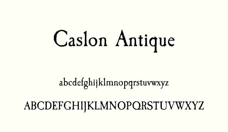 caslon-antique font