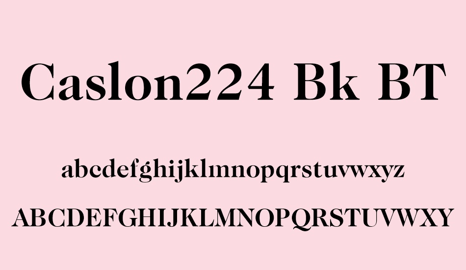 caslon224-bk-bt font