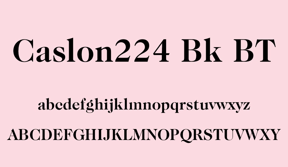 caslon224-bk-bt font