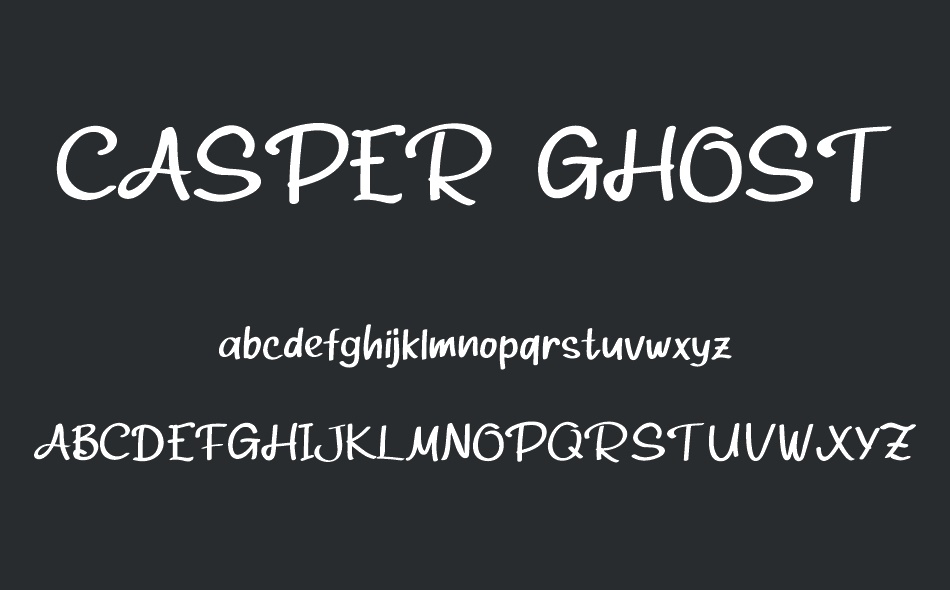Casper Ghost font