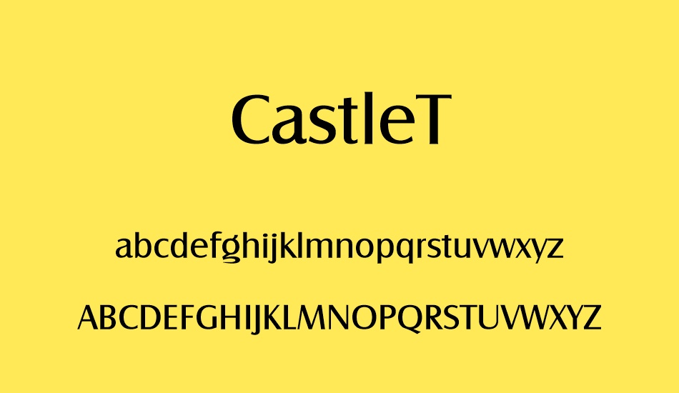 castlet font
