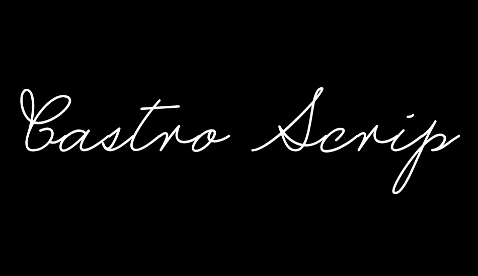 castro-script-personal-use-only font big