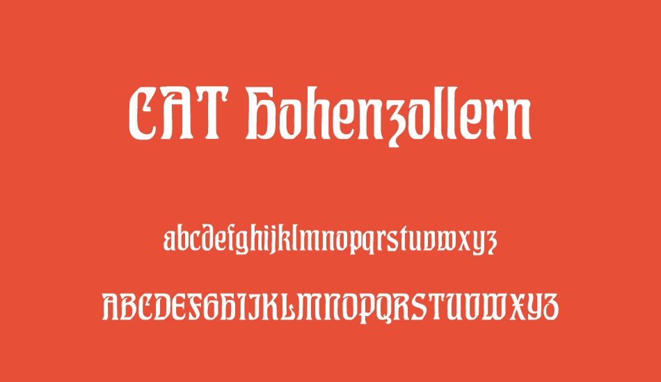 cat-hohenzollern font