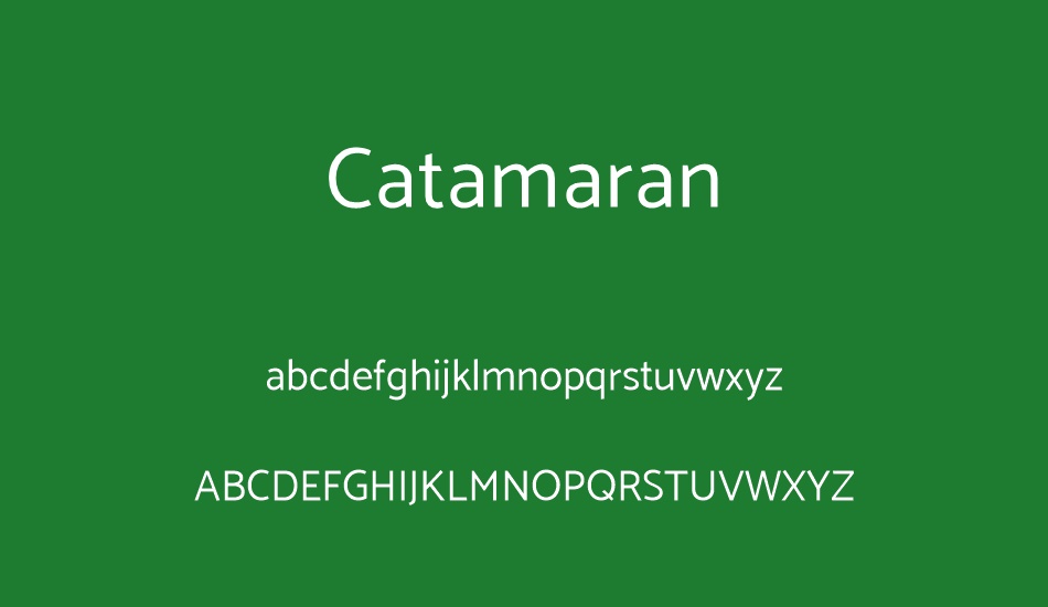 google font catamaran