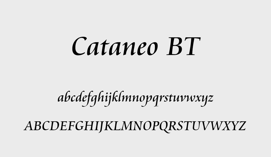 cataneo-bt font