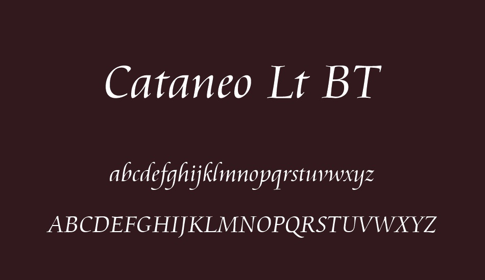 cataneo-lt-bt font