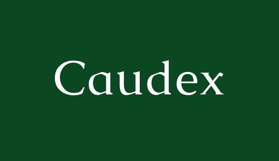 caudex font big