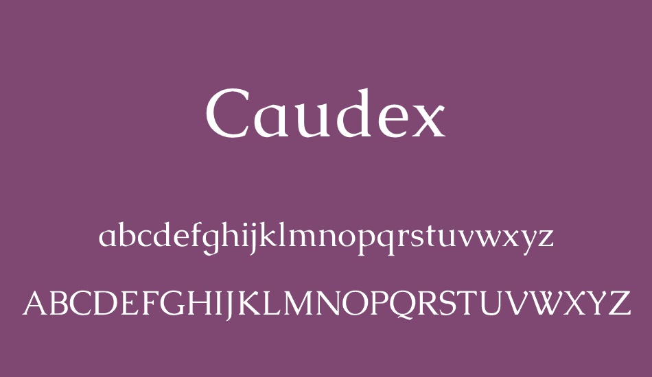 caudex font