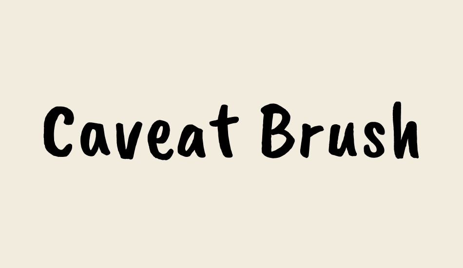 caveat-brush font big