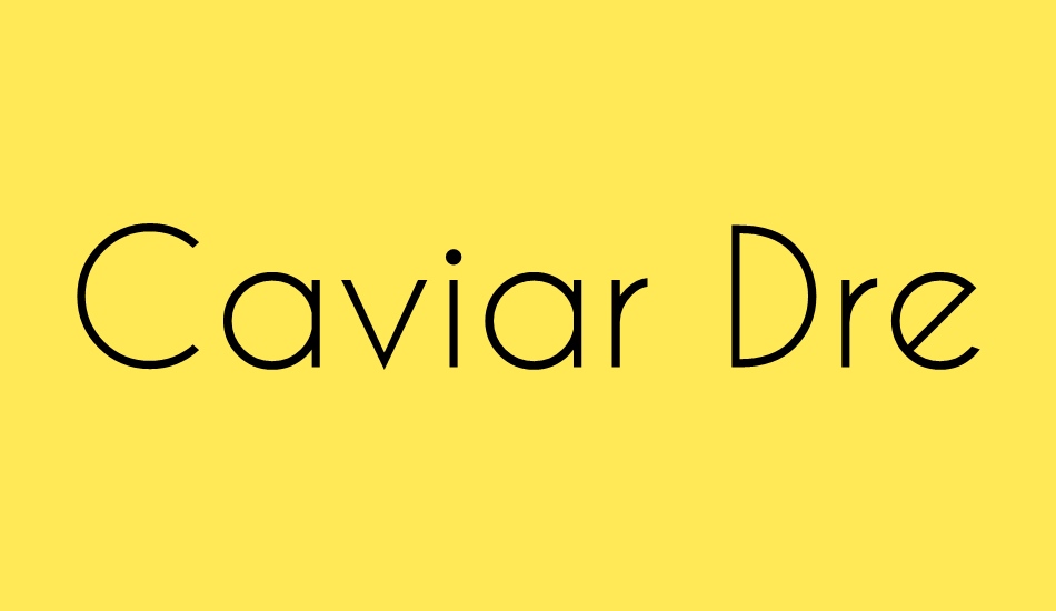 caviar-dreams font big