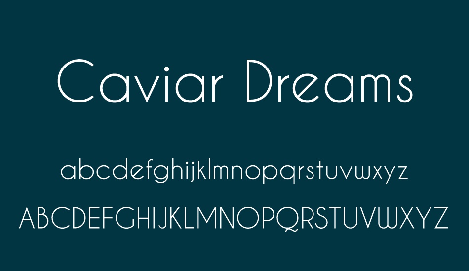 caviar-dreams font