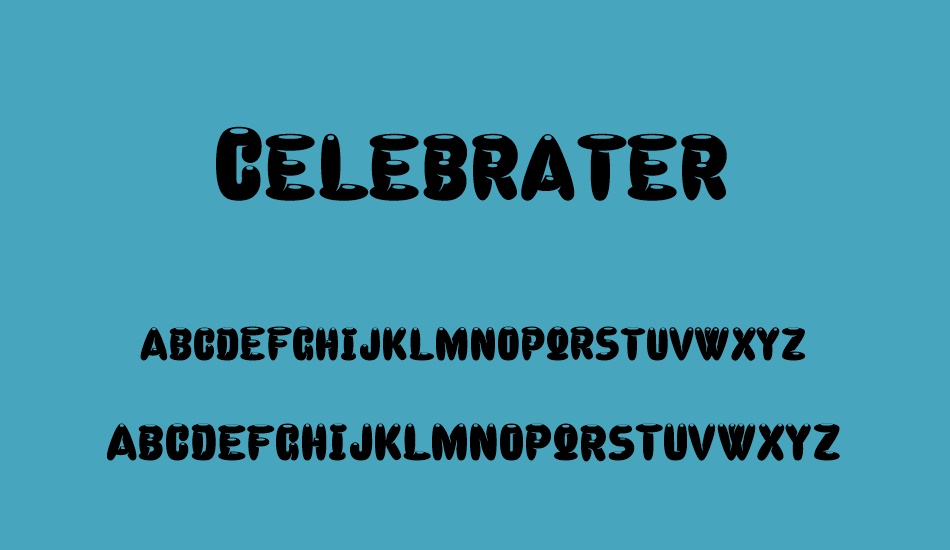 celebrater-personal-use font