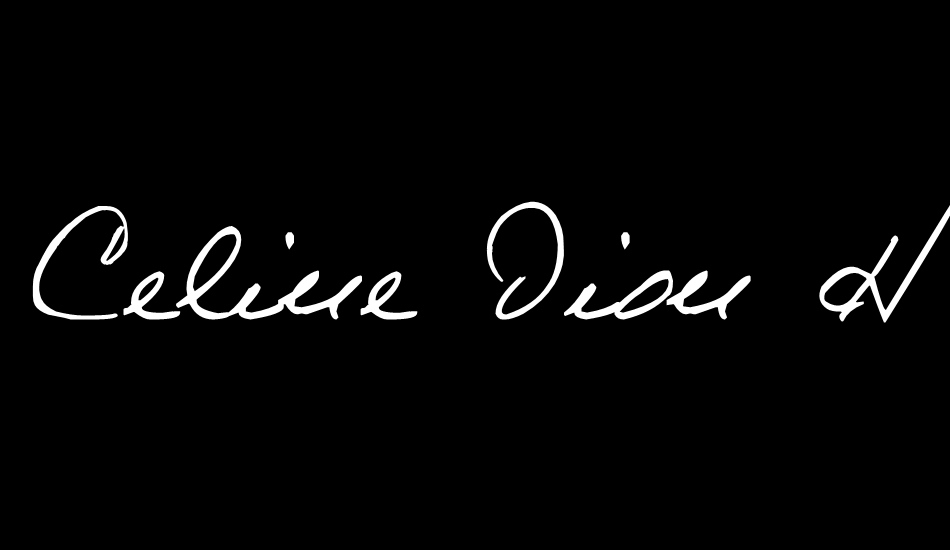 celine-dion-handwriting font big