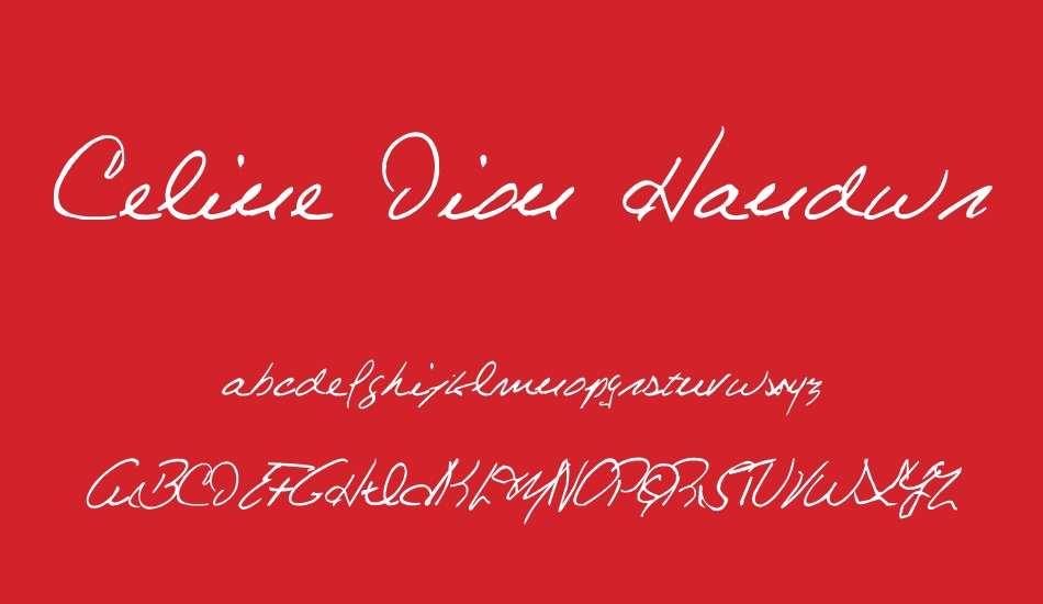 celine-dion-handwriting font