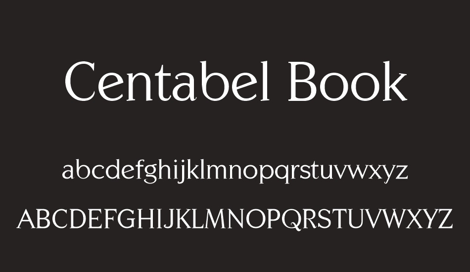 centabel-book font
