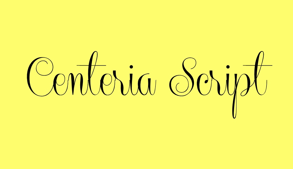 centeria-script-demo font big