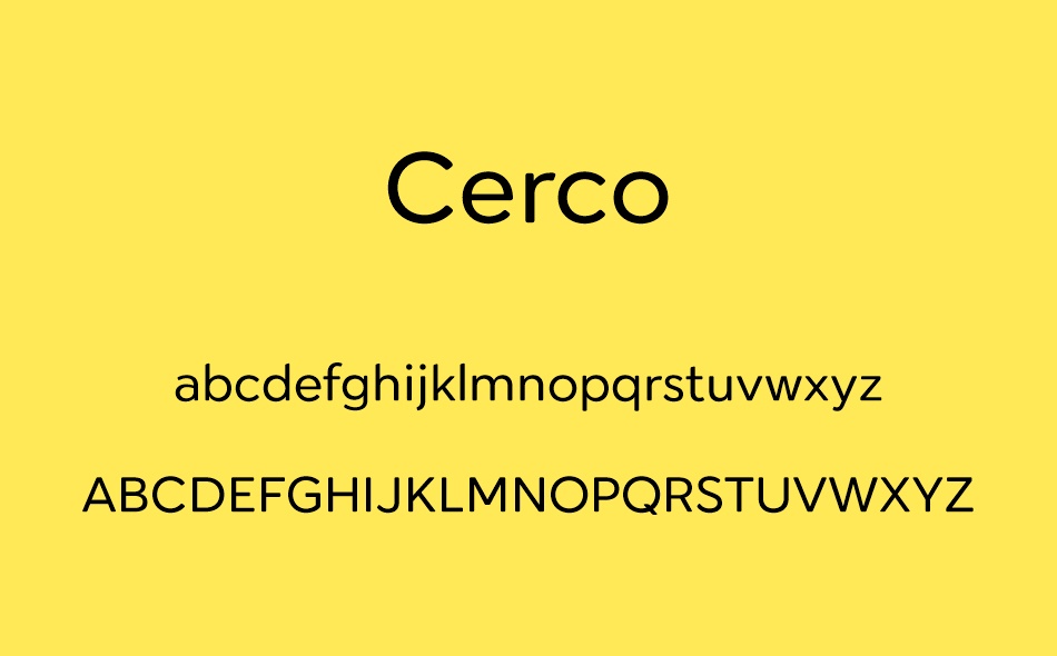 Cerco font