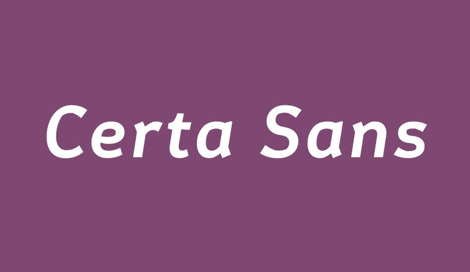 certa-sans font big