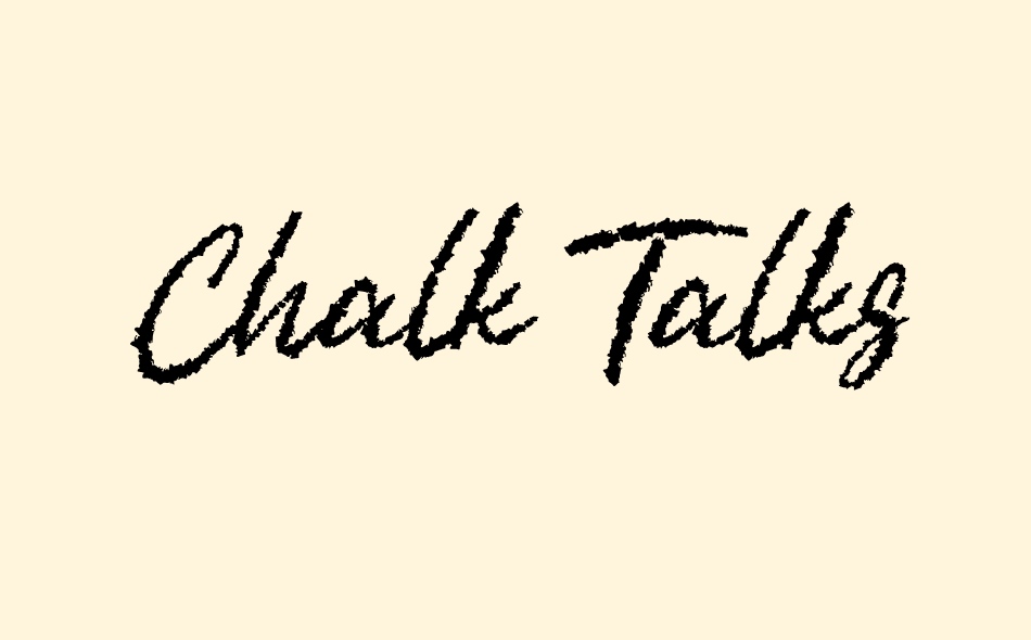 Chalk Talks font big