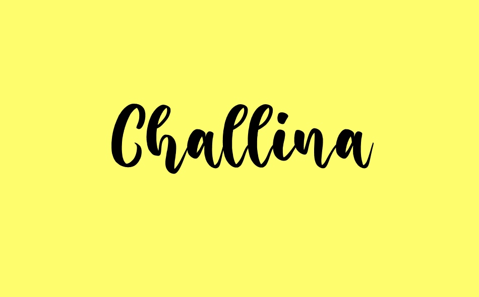 Challina font big