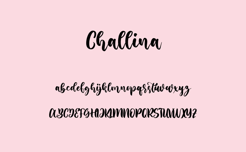 Challina font