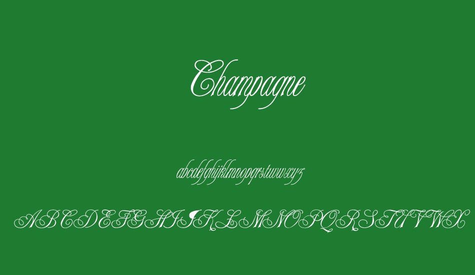 champagne font