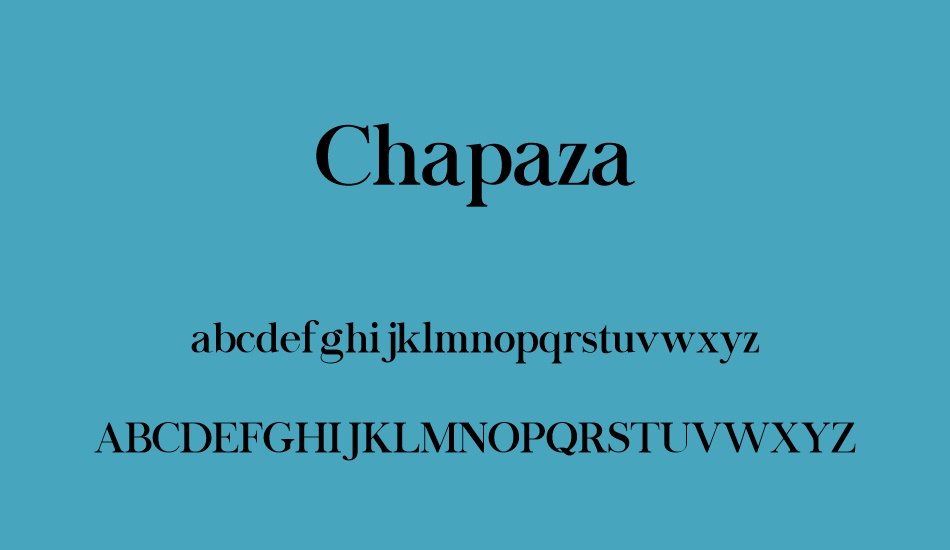 chapaza font