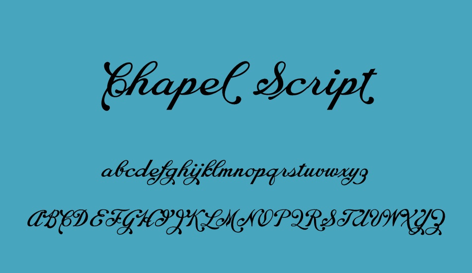 chapel-script-personal-use font