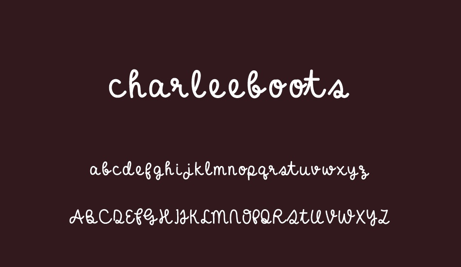 charleeboots font