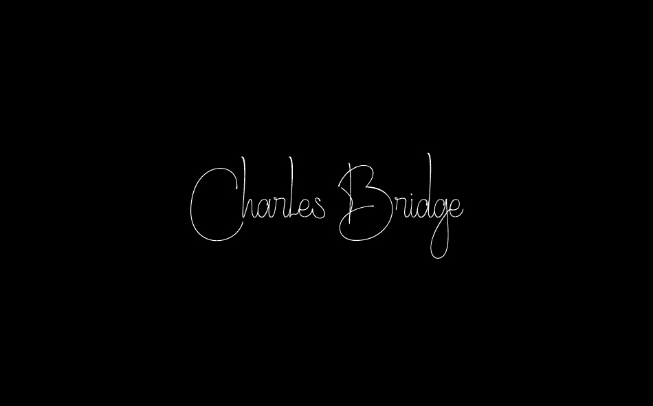Charles Bridge font big