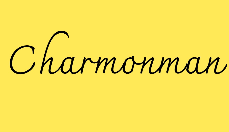 charmonman font big