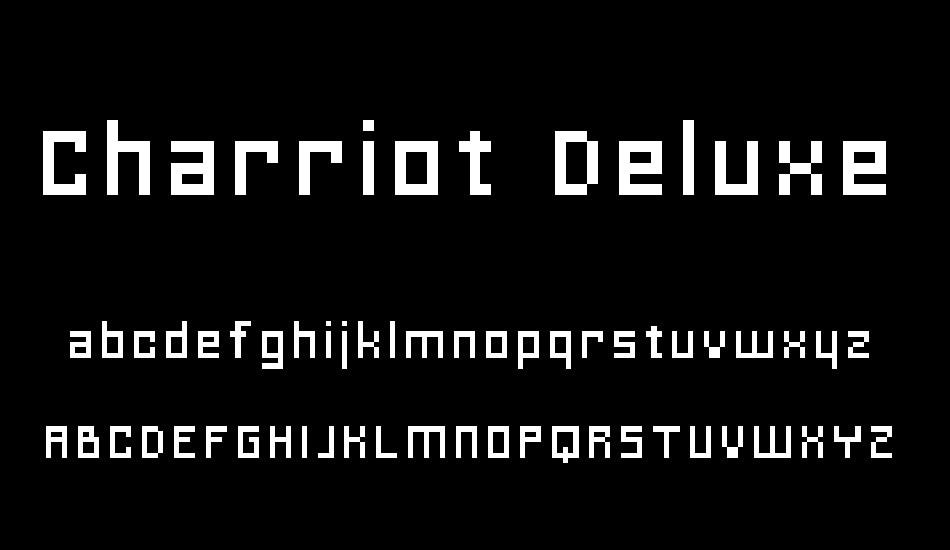 charriot-deluxe font