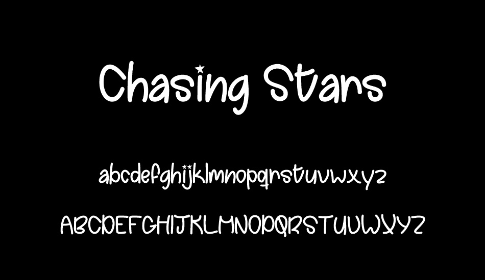 chasing-stars font