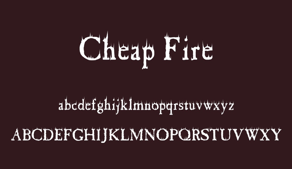 cheap-fire font