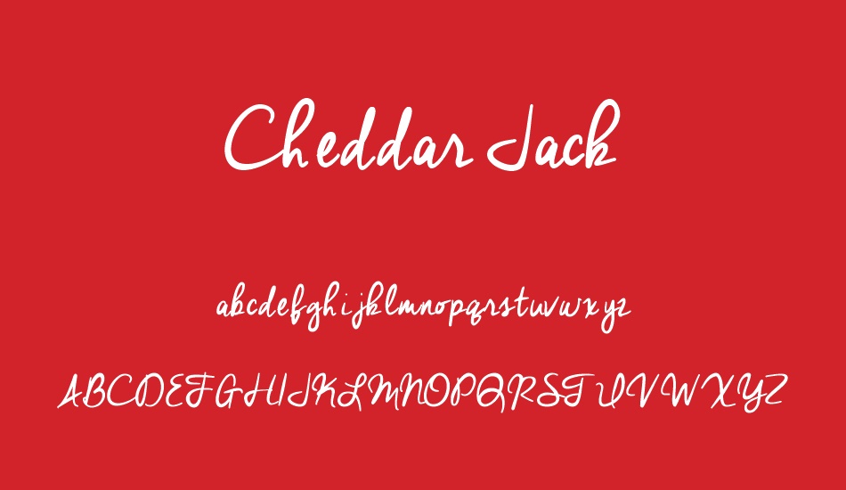 cheddar-jack font