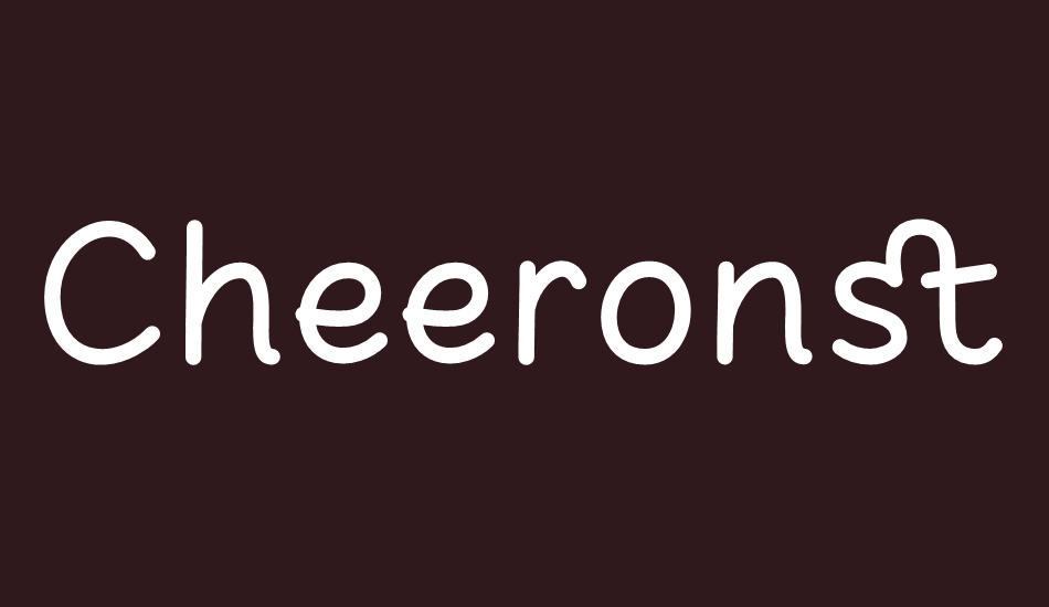 cheeronsta font big