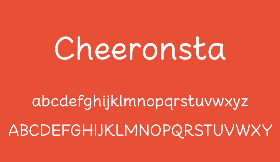 cheeronsta font