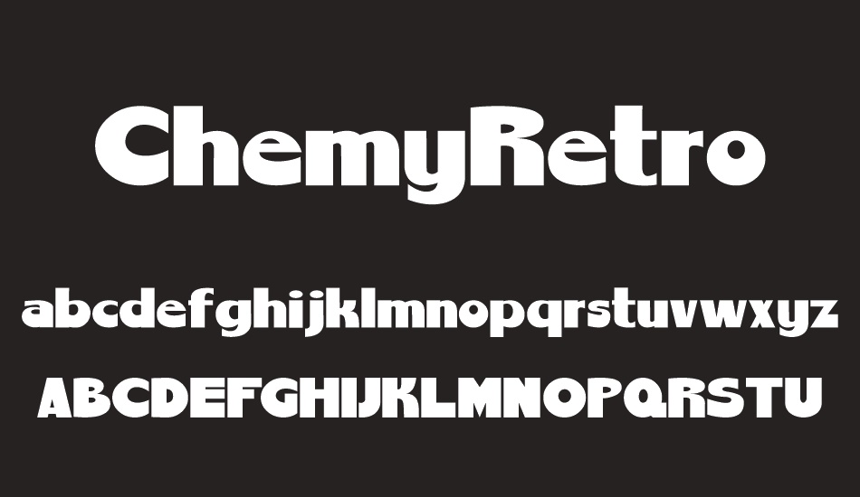 chemyretro font