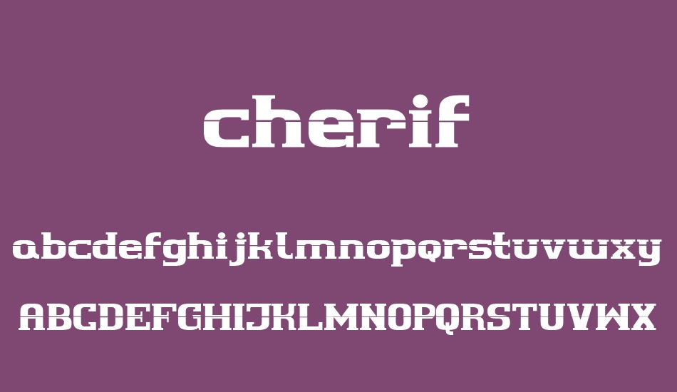 cherif font