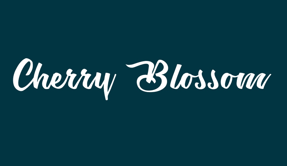 cherry-blossom-personal-use font big