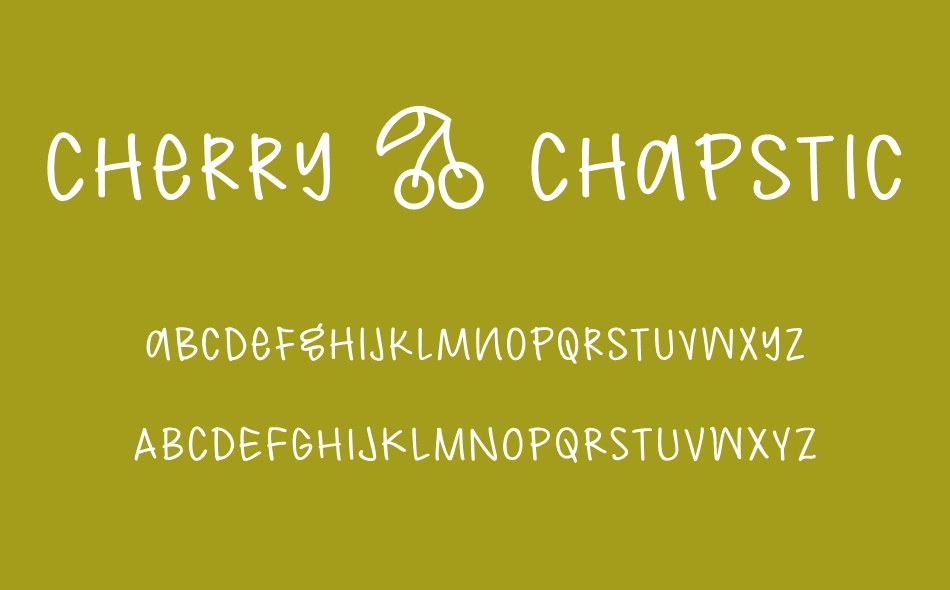 Cherry Chapstick font