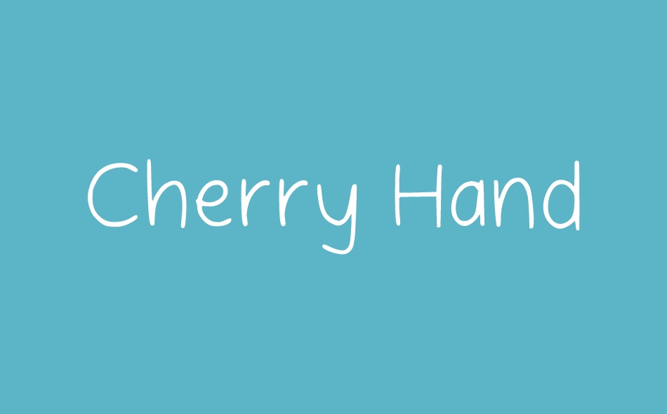 Cherry Hand font big