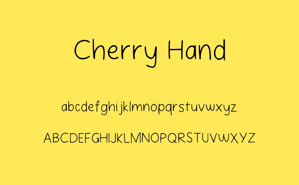 Cherry Hand font